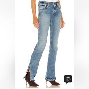GRLFRND The Hailey Low Rise Slim Boot With Slit Melrose Sz 25
